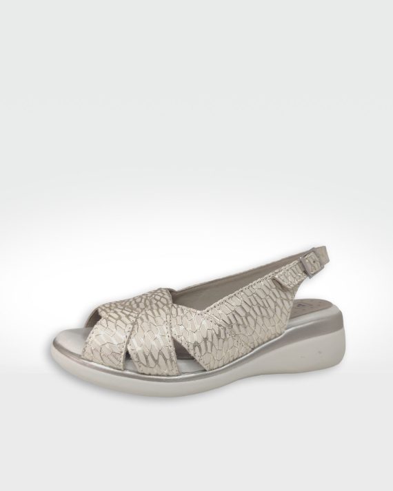 SANDALIA MUJER HEBILLA ORO