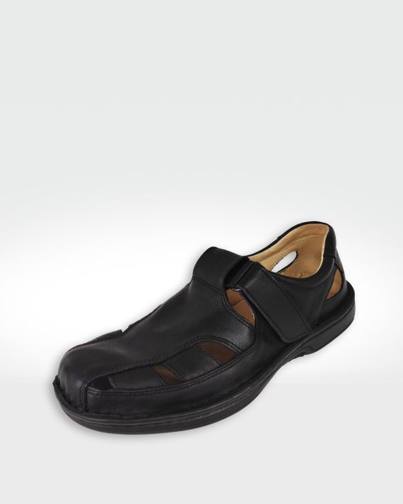 SANDALIA HOMBRE CERRADA NEGRA