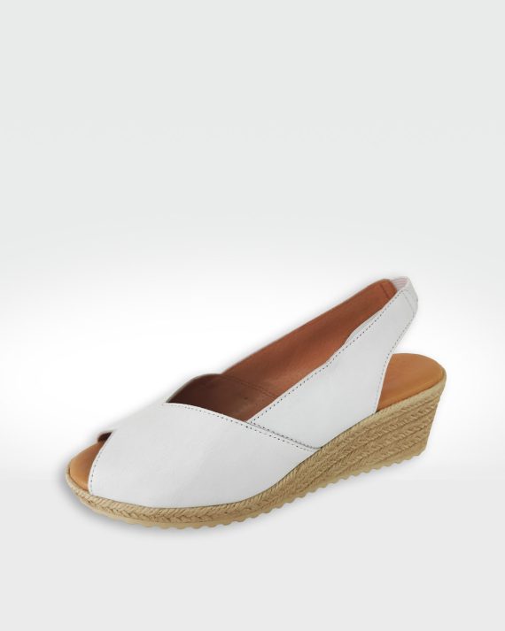 SANDALIA MUJER MOLLETE BLANCO