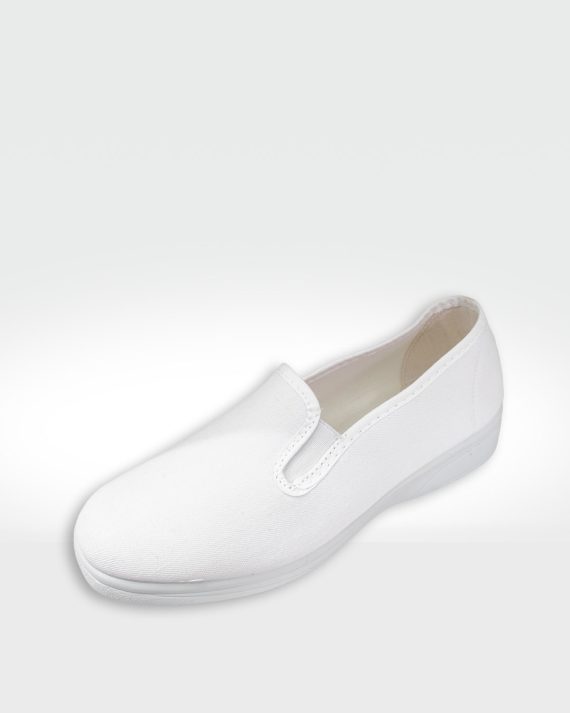 CAMPING MUJER CUÑA LISA BLANCA