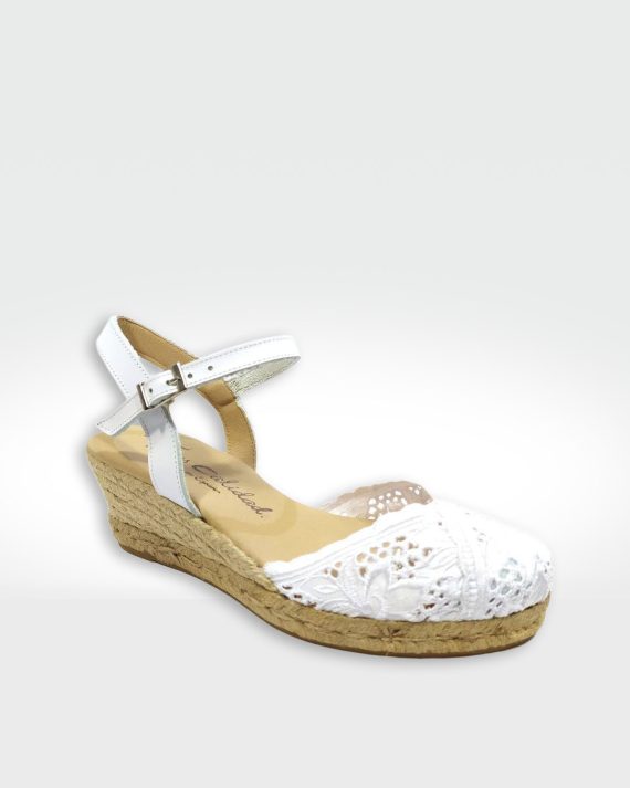 VALENCIANA MUJER YUTE ENCAJE BEIG