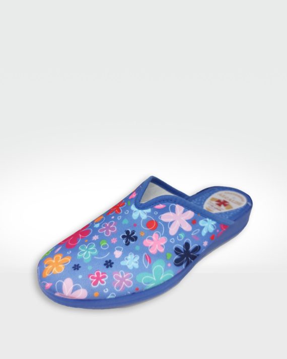 ZUECO MUJER FLORES AZULÓN