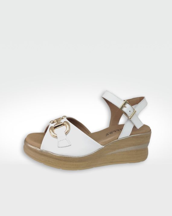 SANDALIA MUJER ADORNO BLANCO