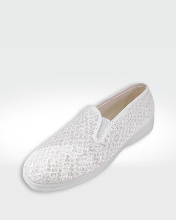 CAMPING MUJER CUÑA LABRADO BLANCO