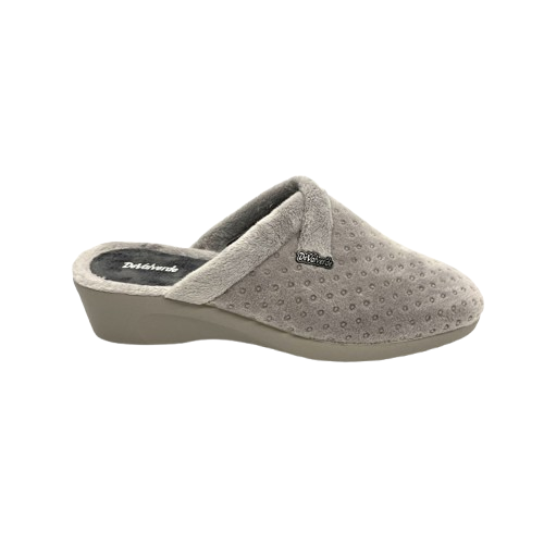 ZAPATILLA MUJER CASA GRIS TOPOS