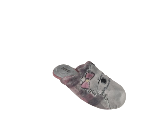 ZAPATILLA CASA MUJER GRIS PERRO