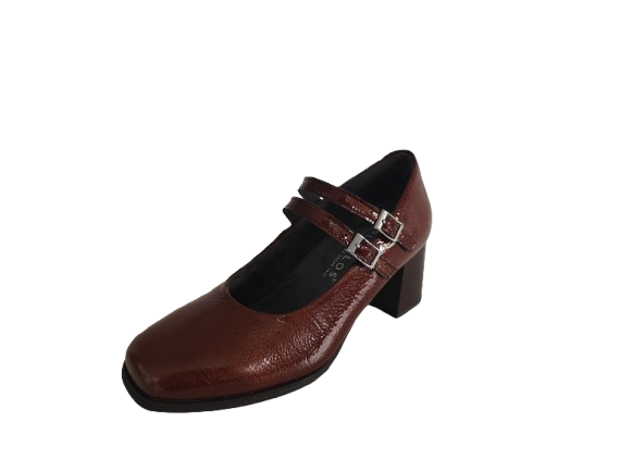 MERCEDES MUJER CHAROL TACÓN ALTO MARRÓN