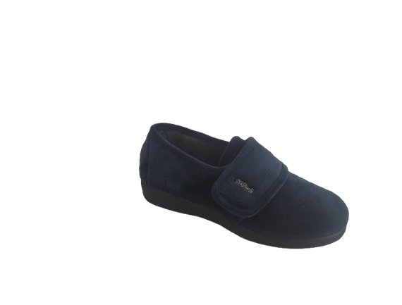 ZAPATILLA CASA MUJER VELCRO PIMPEL MARINO