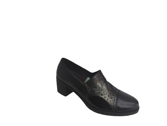 ZAPATO MUJER COMBINADO NEGRO