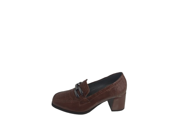 MOCASIN MUJER CHAROL COCODRILO CUERO