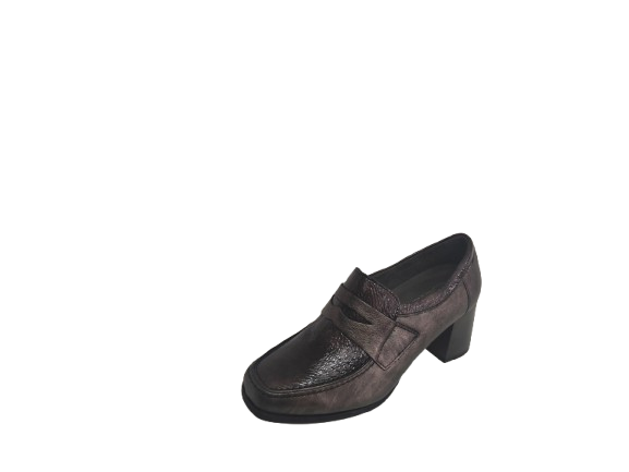 ZAPATO MUJER ABOTINADO BRONCE - Imagen 2