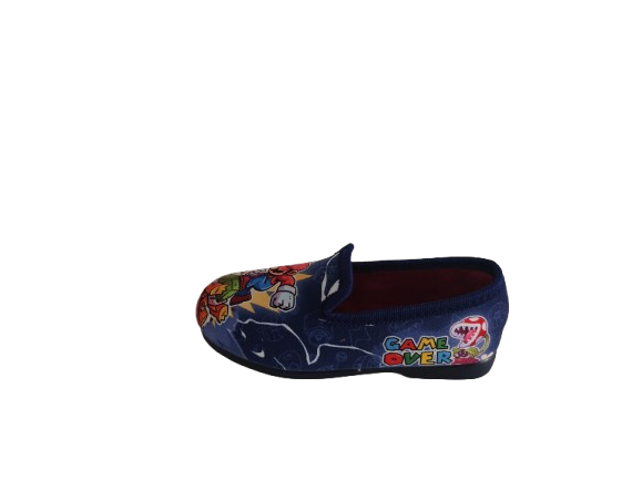 ZAPATILLA CASA NIÑO CERRADA SUPER MARIO AZUL