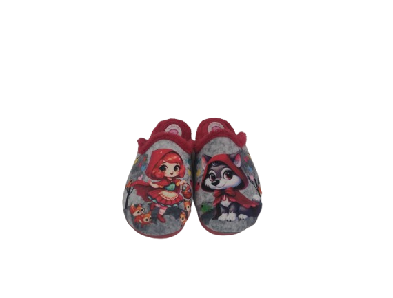 ZAPATILLA CASA NIÑA CAPERUCITA ROJO