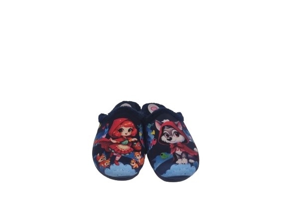 ZAPATILLA CASA NIÑA CAPERUCITA MARINO