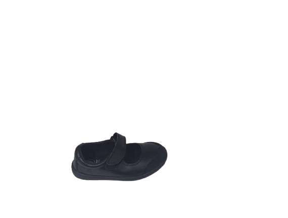 ZAPATO MERCEDES COLEGIO PIEL NIÑA LAVABLE NEGRO