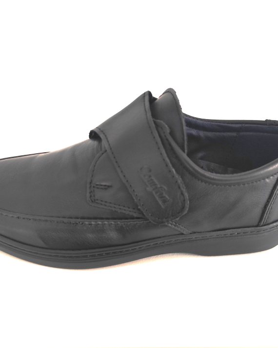 ZAPATO CABALLERO VELCRO NEGRO CONFORT