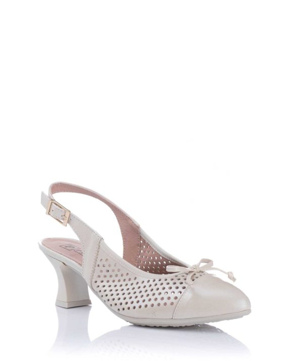 ZAPATO TALON DESCUBIERTO ORO 11188
