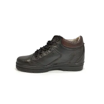 BOTA HOMBRE CORDONES PIEL MARRÓN 020