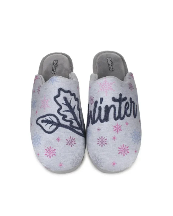 CHINELA SEÑORA WINTER GRIS 1198