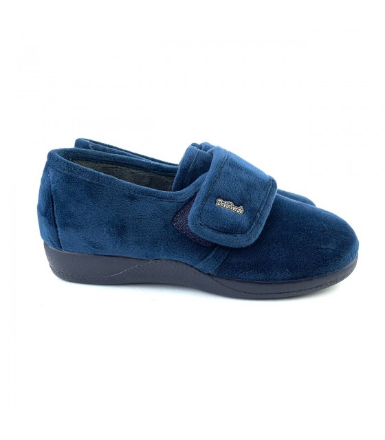 ZAPATILLA VELCRO SEÑORA PINPEL MARINO 1149